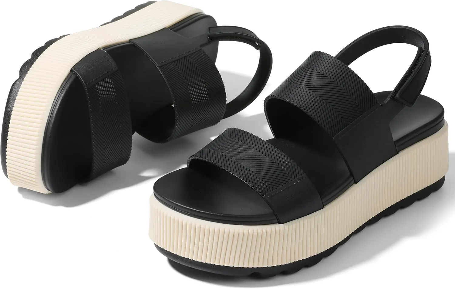 Lovee Cosee Platform Water Sandals for Women 2025 Chunky Wedge Lug Sole Open Toe Comfortable Waterproof Summer Walking Beach Vacation Essentials Dressy Trendy Shoes Resort Wear