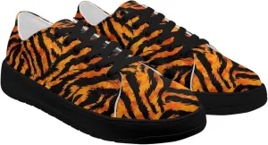 Low-Top Slip Ons Sneakers Canvas Women Black Platform Canvas Shoes Trendy Slip Ons Barefoot Shoes Fit Comfort 5.5-13.5