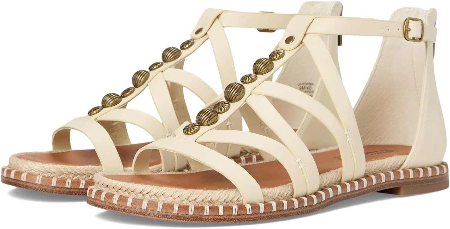 Lucky Brand Women's Korina Beaded Gladiator Sandals Flat