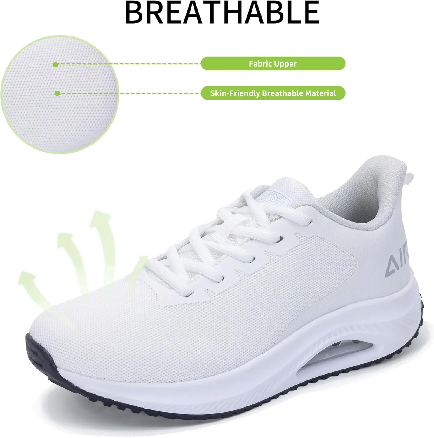 MAFEKE Womens Walking Shoes with Arch Support, Air Tennis Orthotic Fashion Sneakers for Plantar Fasciitis Pain Relief Size 5.5-11