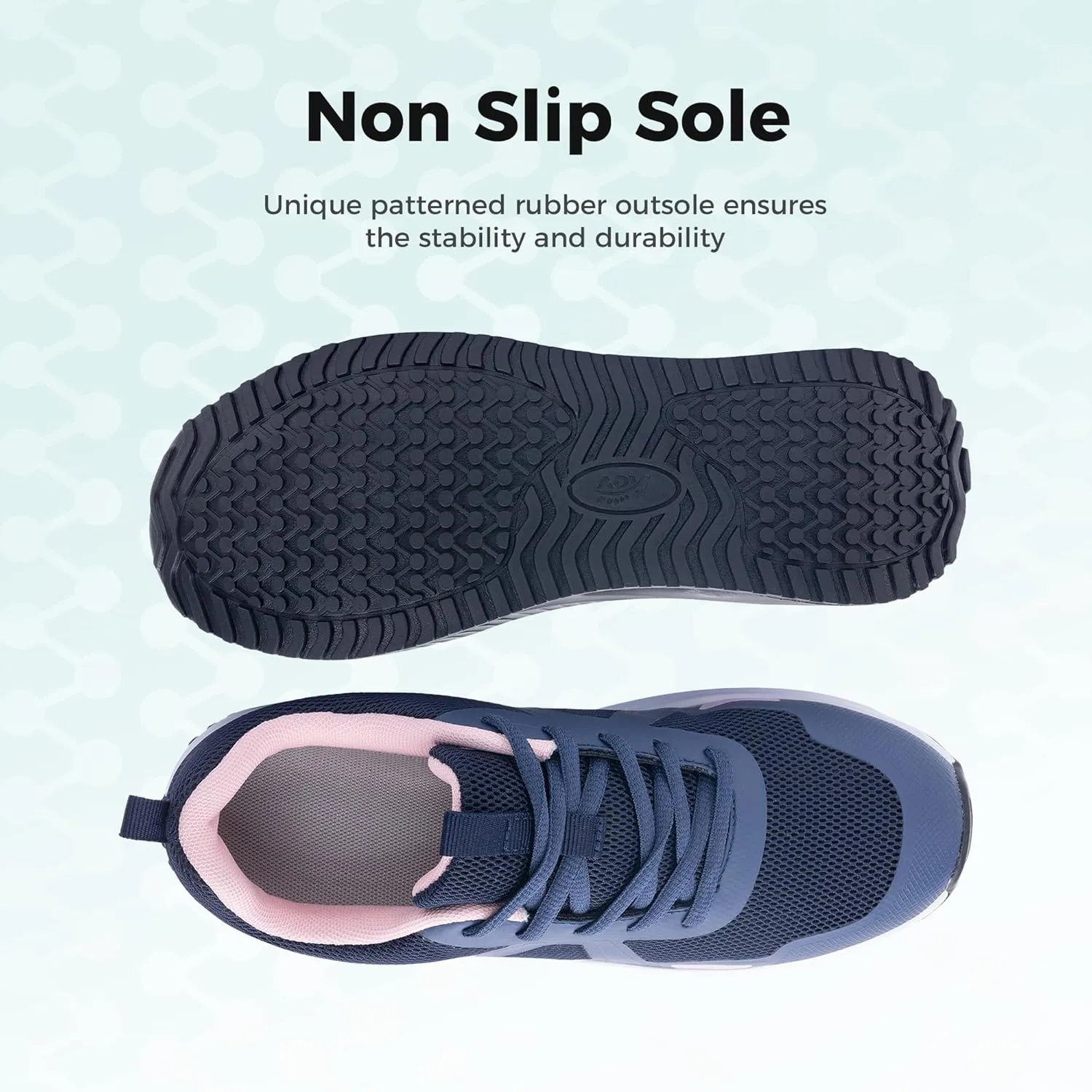 MAFEKE Womens Walking Shoes with Arch Support, Air Tennis Orthotic Fashion Sneakers for Plantar Fasciitis Pain Relief Size 5.5-11