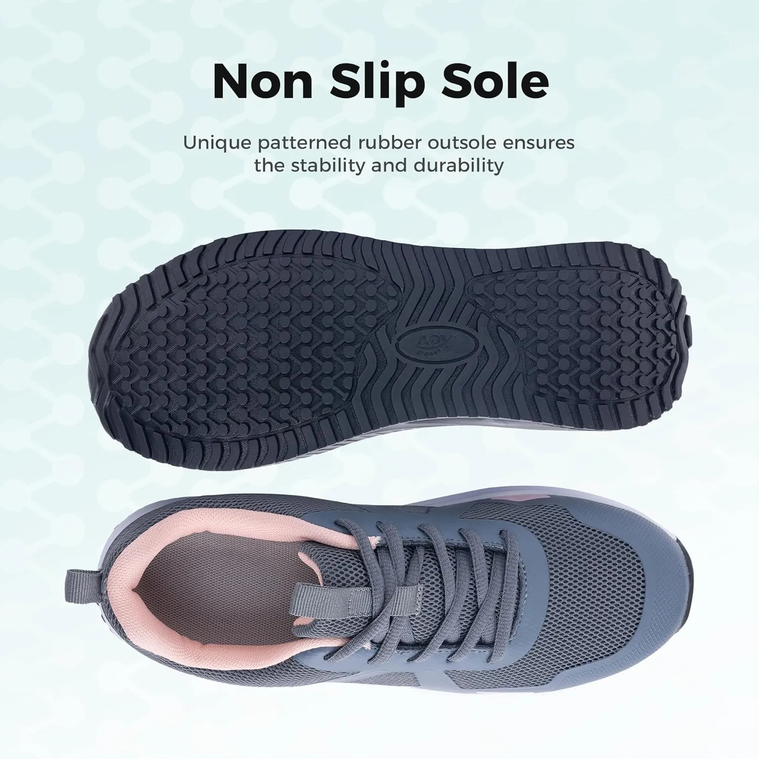 MAFEKE Womens Walking Shoes with Arch Support, Air Tennis Orthotic Fashion Sneakers for Plantar Fasciitis Pain Relief Size 5.5-11