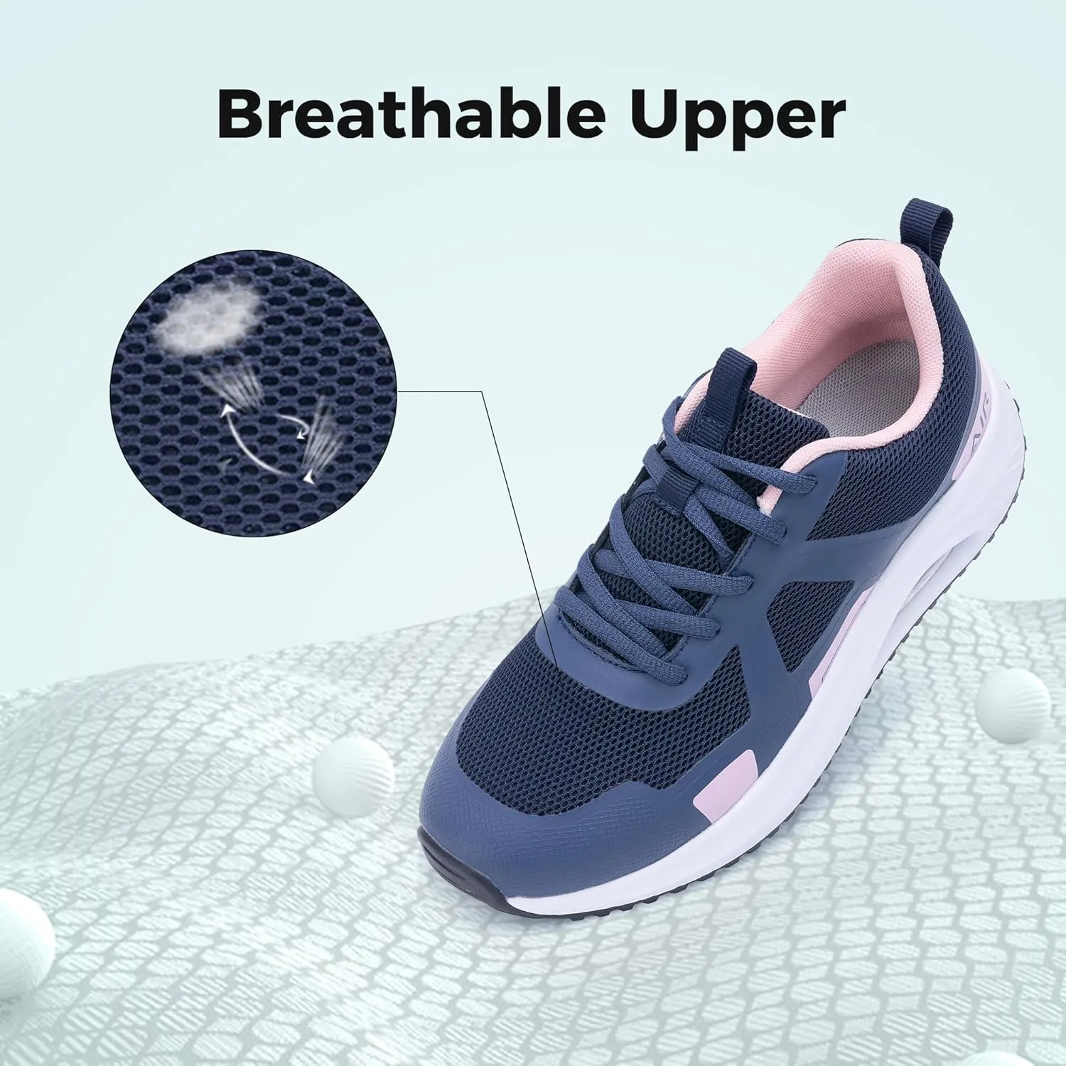 MAFEKE Womens Walking Shoes with Arch Support, Air Tennis Orthotic Fashion Sneakers for Plantar Fasciitis Pain Relief Size 5.5-11