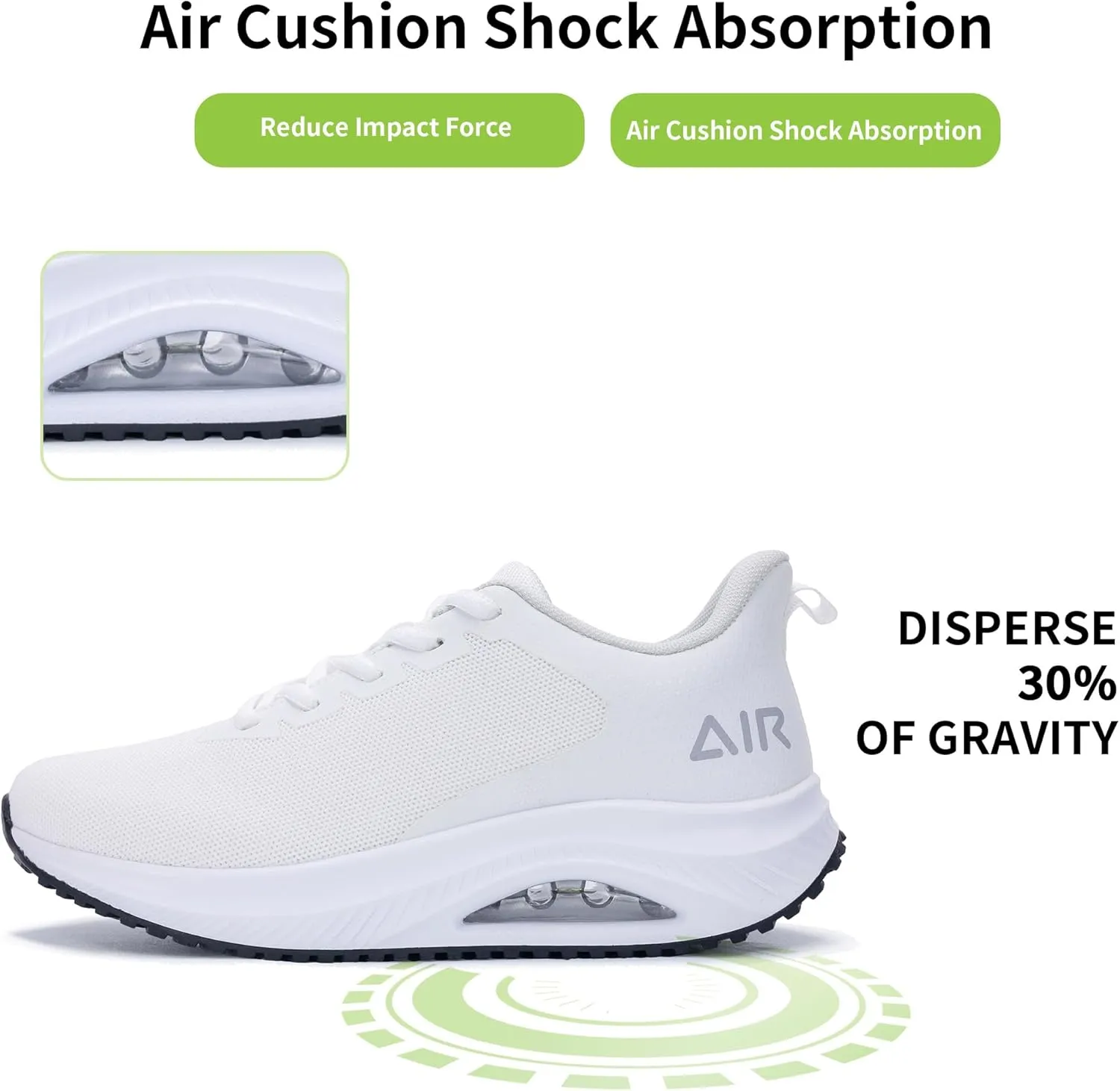 MAFEKE Womens Walking Shoes with Arch Support, Air Tennis Orthotic Fashion Sneakers for Plantar Fasciitis Pain Relief Size 5.5-11