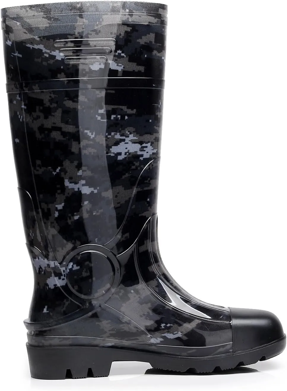 Man Knee High Rubber Rainboots Camo Waterproof Rubber Boots for Garden Man Rain Footwear Size