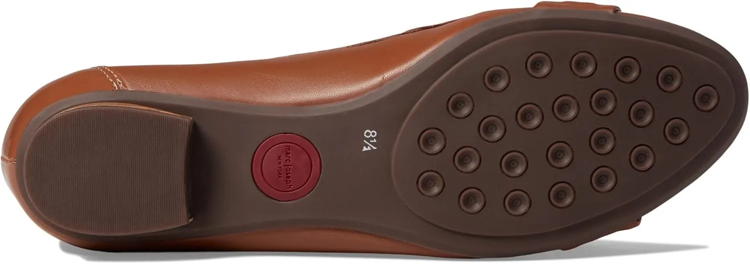 Marc Joseph New York Park Ave Dress Flats for Women – Calf Leather Upper – Injected Rubber Sole – Slip-on