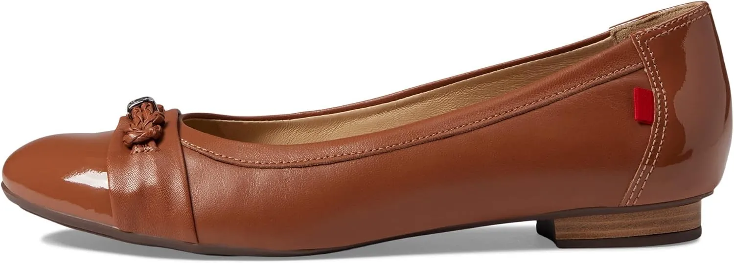Marc Joseph New York Park Ave Dress Flats for Women – Calf Leather Upper – Injected Rubber Sole – Slip-on