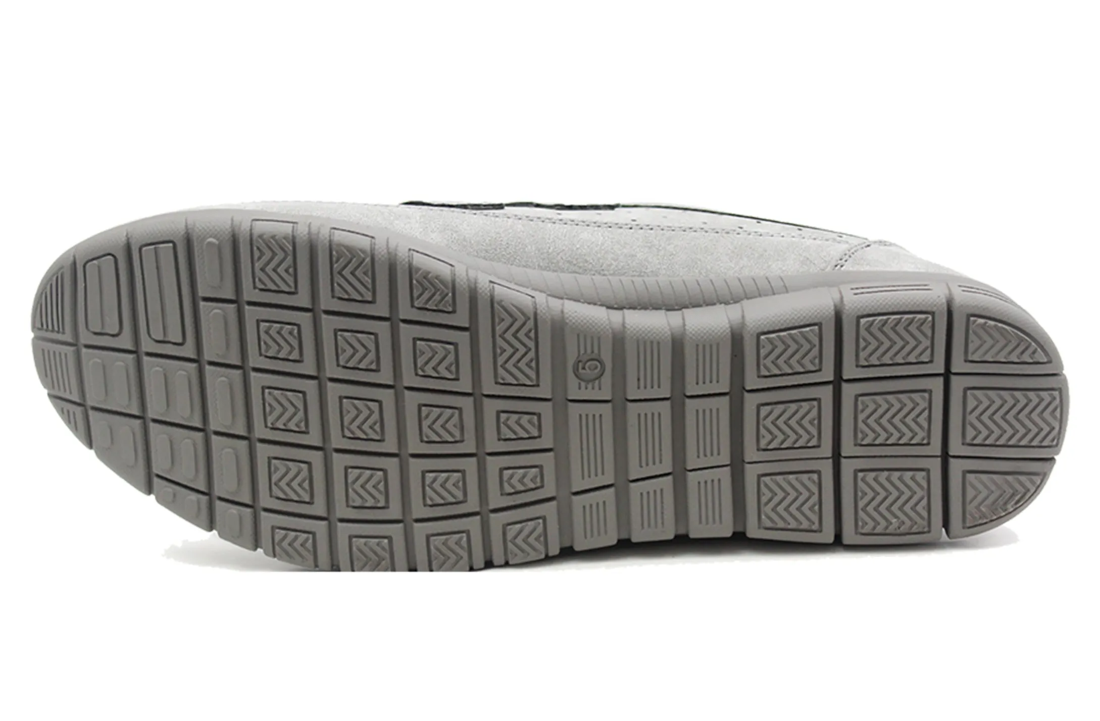 MARIA Womens Touch Fasten Faux Suede Loafers in Grey