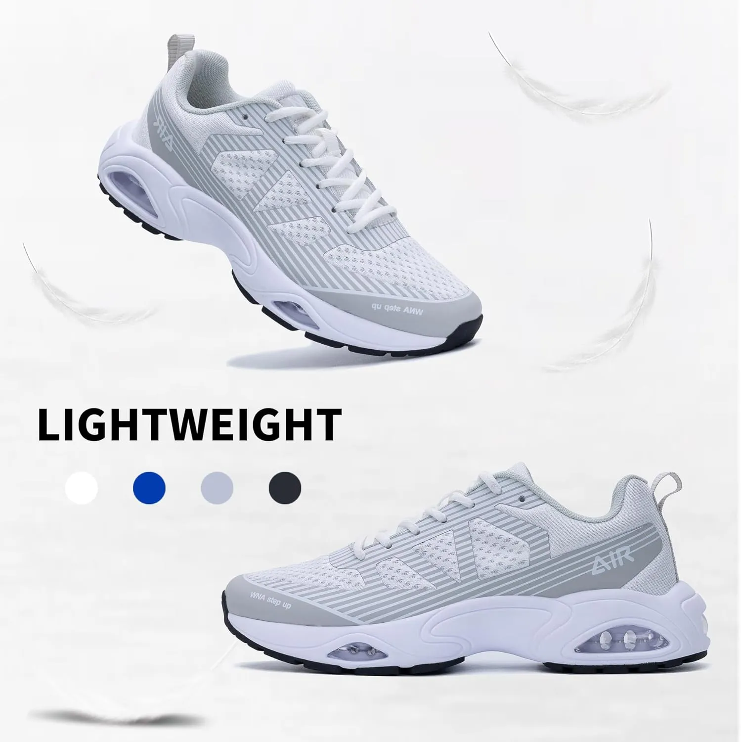 Mens Air Running Shoes Tennis Athletic Sneakers Lightweight Breathable Non Slip Walking Jogging Workout Gym Sports Footwear US 7-13
