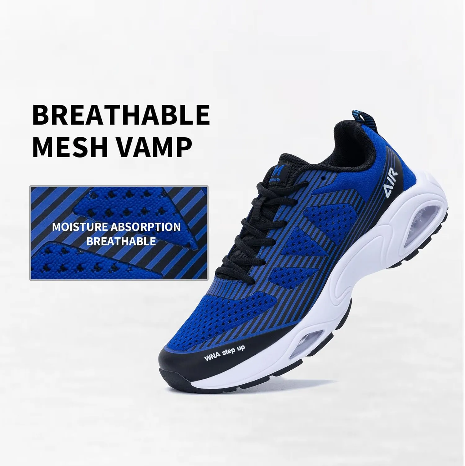Mens Air Running Shoes Tennis Athletic Sneakers Lightweight Breathable Non Slip Walking Jogging Workout Gym Sports Footwear US 7-13