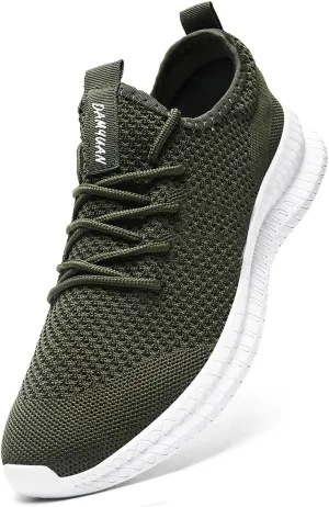 Men's Athletic Shoes Running Gym Training Sneakers Lightweight Cushioned Non-Slip Breathable Multi-Sport Versatile Shoes