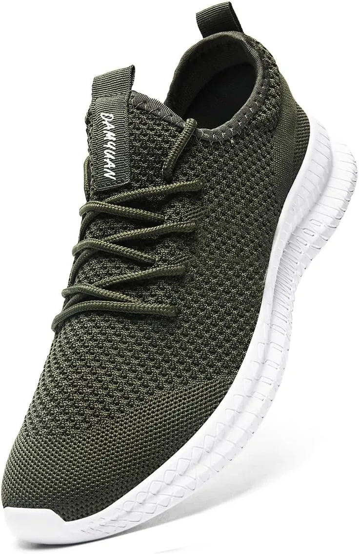 Men's Athletic Shoes Running Gym Training Sneakers Lightweight Cushioned Non-Slip Breathable Multi-Sport Versatile Shoes