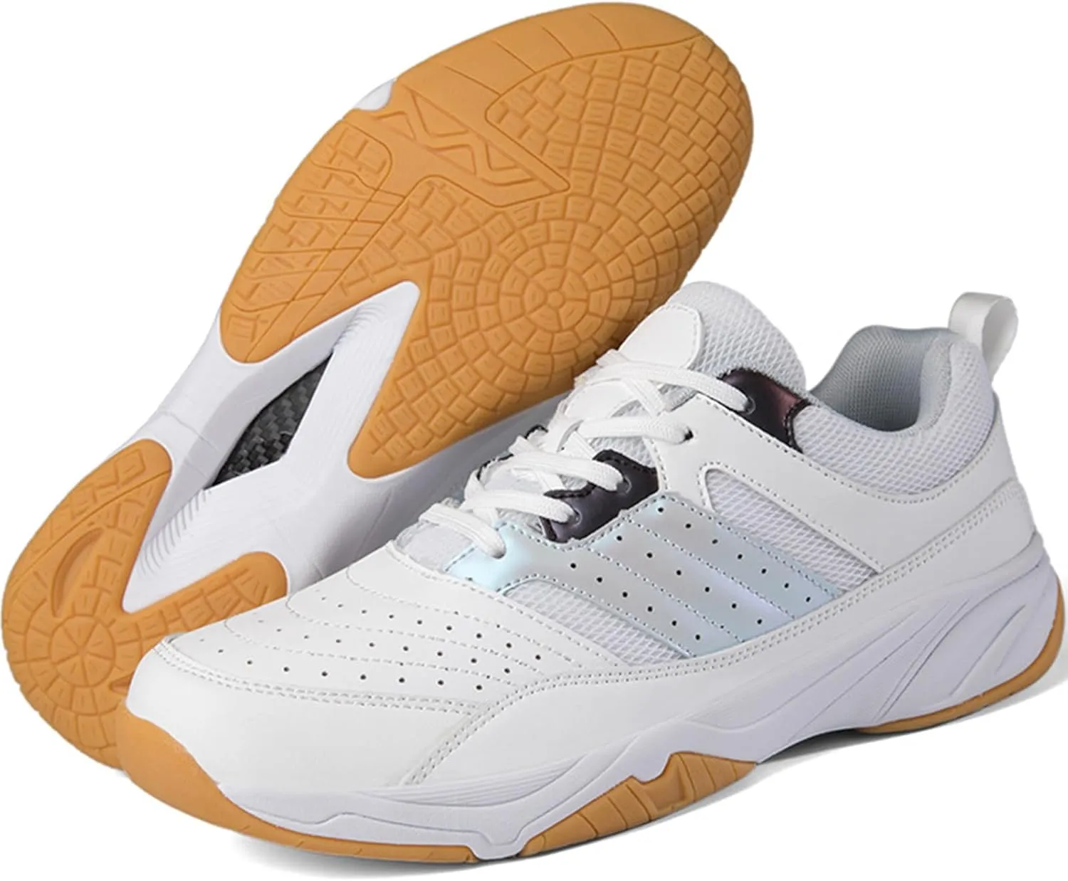 Men's Badminton Shoes Lightweight Tennis Pickleball Court Sneakers Wear-Resistant Indoor Outdoor Athletic Training Shoe