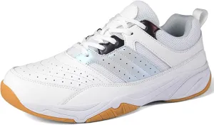 Men's Badminton Shoes Lightweight Tennis Pickleball Court Sneakers Wear-Resistant Indoor Outdoor Athletic Training Shoe