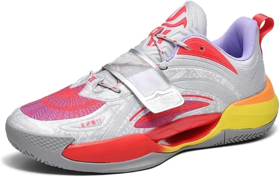 Mens Basketball Shoes Lightweight Breathable Sneakers Anti Slip Sports Shoes for Running Walking