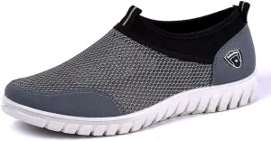 Mens Breathable Mesh Loafers Summer Casual Lightweight Slip-on Shoes Comfortable Outdoor Driving Travel Stylish Shoes