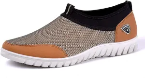 Mens Breathable Mesh Loafers Summer Casual Lightweight Slip-on Shoes Comfortable Outdoor Driving Travel Stylish Shoes