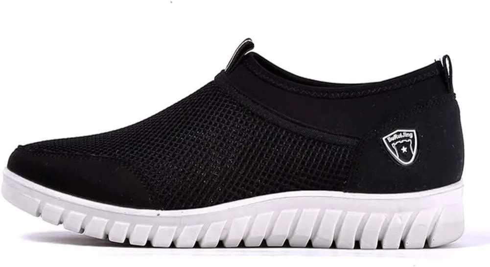 Mens Breathable Mesh Loafers Summer Casual Lightweight Slip-on Shoes Comfortable Outdoor Driving Travel Stylish Shoes