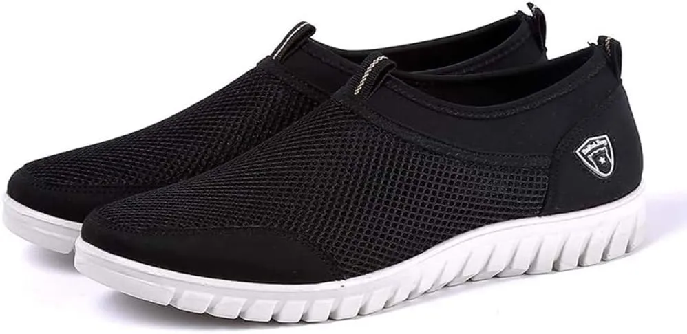 Mens Breathable Mesh Loafers Summer Casual Lightweight Slip-on Shoes Comfortable Outdoor Driving Travel Stylish Shoes