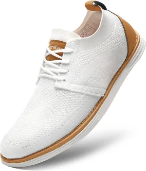 Men's Casual Shoes Comfortable Comfy Mesh Sneakers for Men Lightweight Dress Sneakers Fashion Walking Oxford