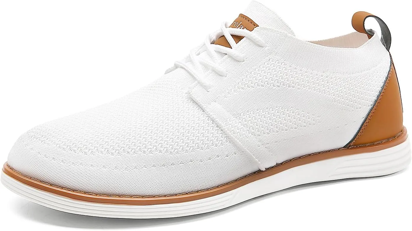 Men's Casual Shoes Comfortable Comfy Mesh Sneakers for Men Lightweight Dress Sneakers Fashion Walking Oxford