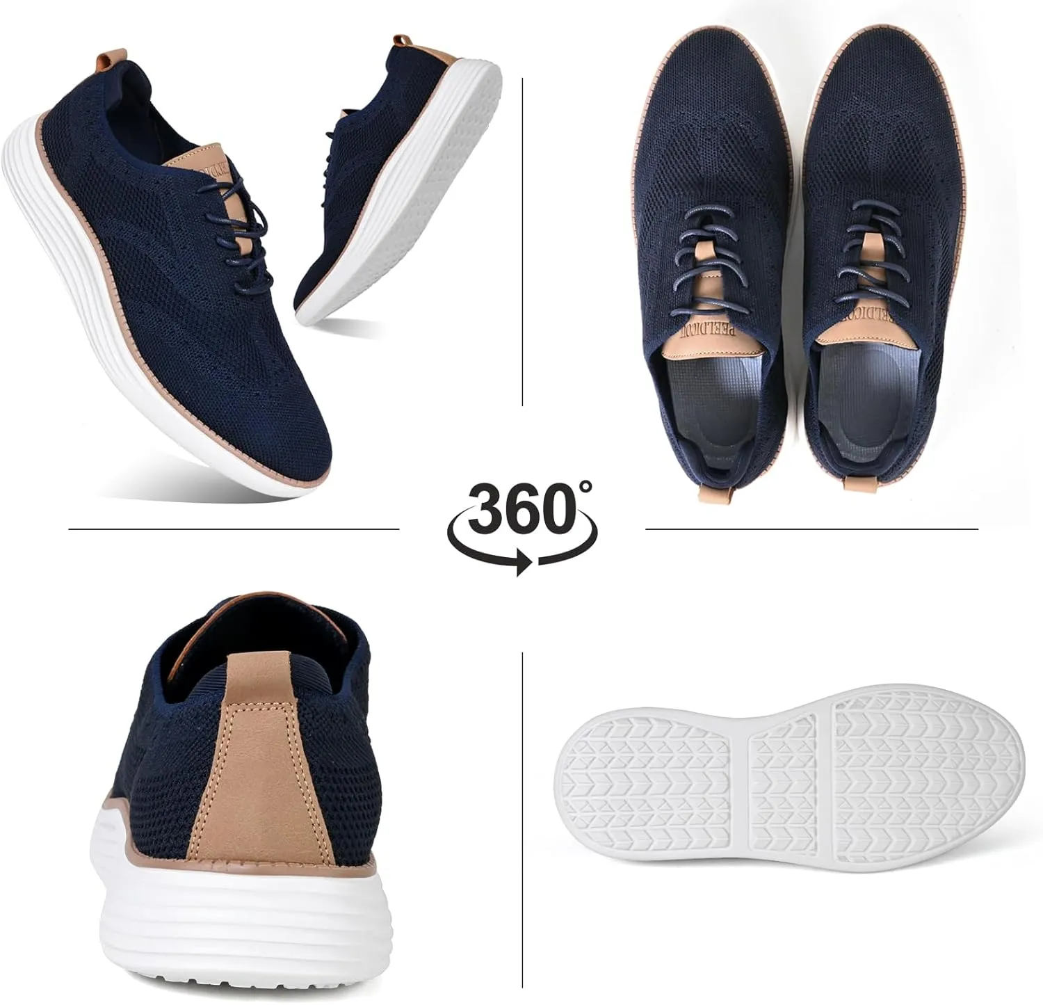Men's Casual Shoes Men's Dress Shoes Business Breathable Lightweight Oxford Shoes Fashion Sneakers Comfortable Arch Support Walking Shoes
