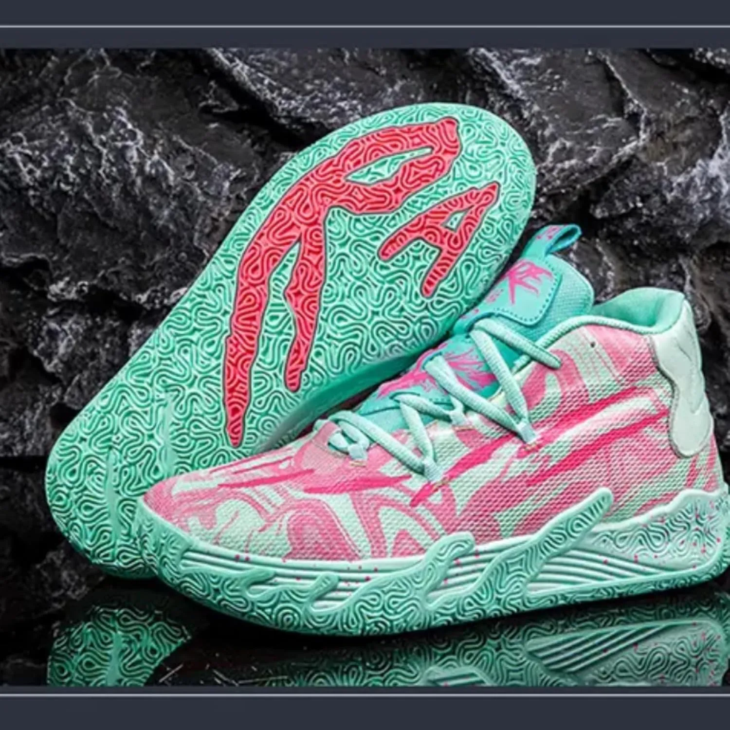 Mens Lace Up Multicolor High Top Basketball Shoe Non-Slip Breathable Running Shoes Fahsion Lightweight Outdoor Gym Sneakers