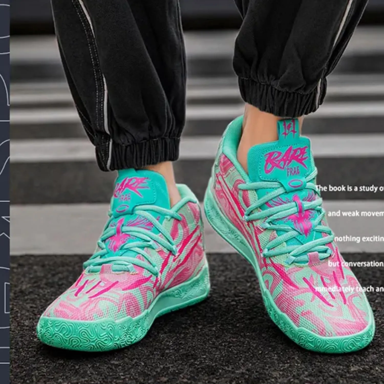 Mens Lace Up Multicolor High Top Basketball Shoe Non-Slip Breathable Running Shoes Fahsion Lightweight Outdoor Gym Sneakers