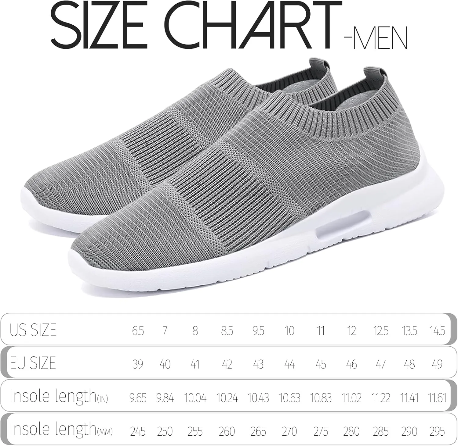 Mens Slip on Shoes Tennis Sports Sneakers Lightweight Casual Dress Summer Beach Slippers