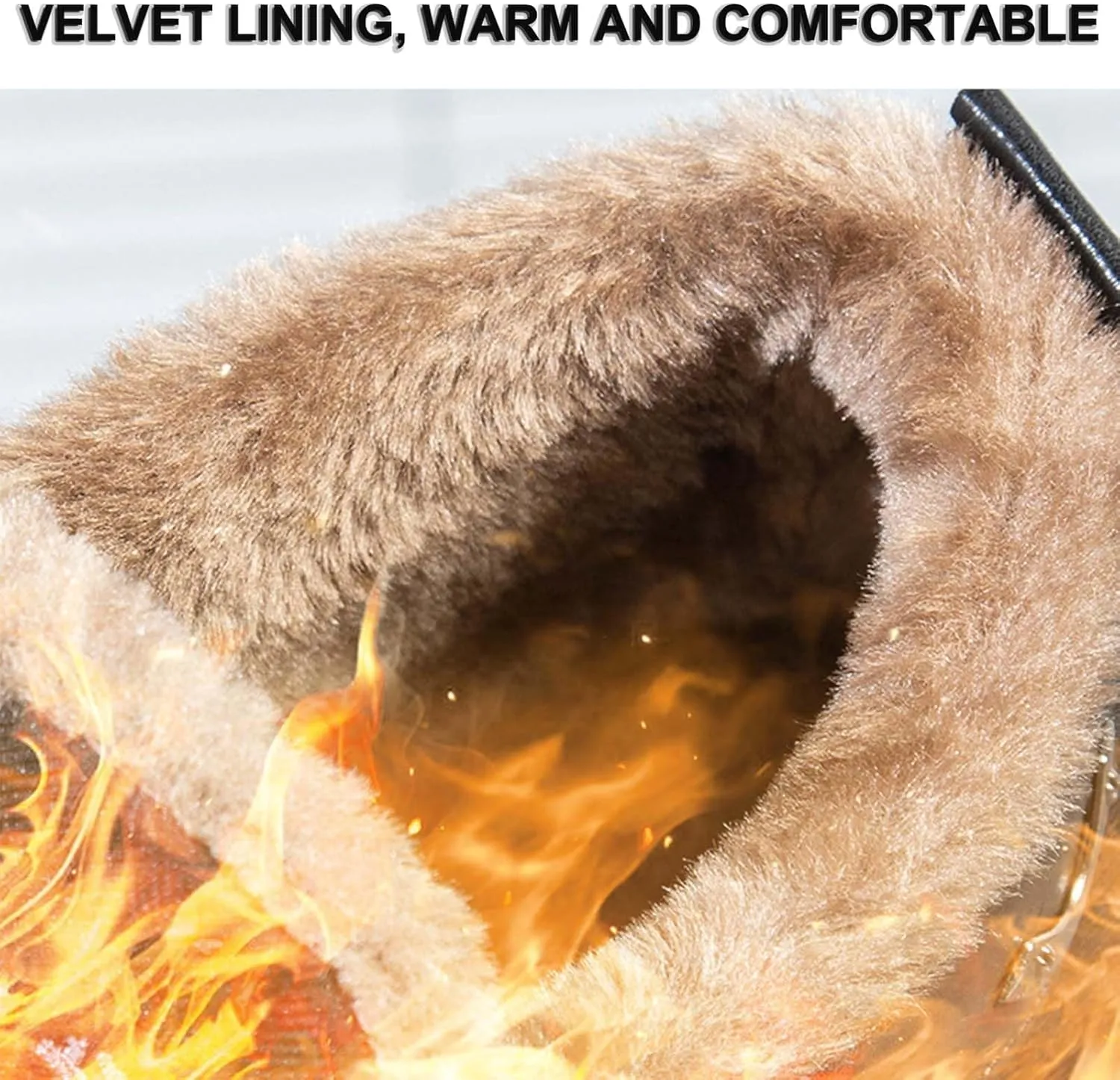 Men's Snow Shoes Waterproof Winter Outdoor Shoes Warm Fur Lined Sneakers Trekking Shoes Hiking Shoes