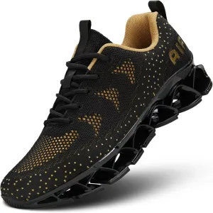 Mens Walking Shoes Blade Non Slip Fashion Sneakers Breathable Mesh Soft Sole Casual Athletic Running Sport Shoes