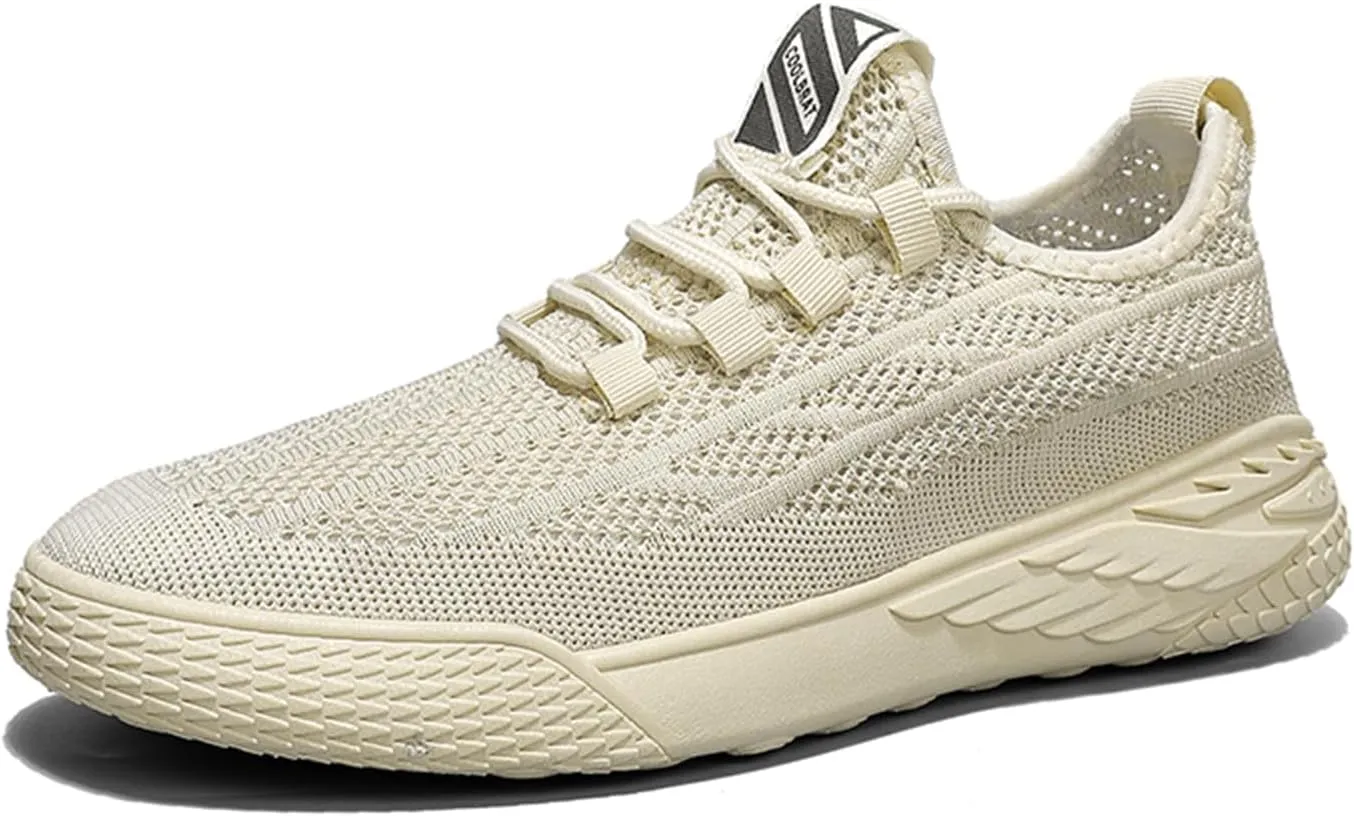 Men's Walking Shoes Slip-on Sneakers Breathable Mesh Running Shoes Lightweight Non Slip Hiking Shoes