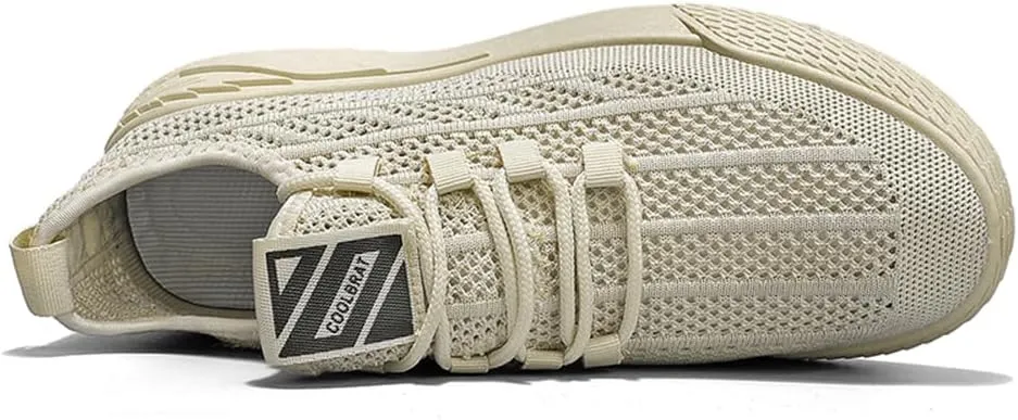 Men's Walking Shoes Slip-on Sneakers Breathable Mesh Running Shoes Lightweight Non Slip Hiking Shoes