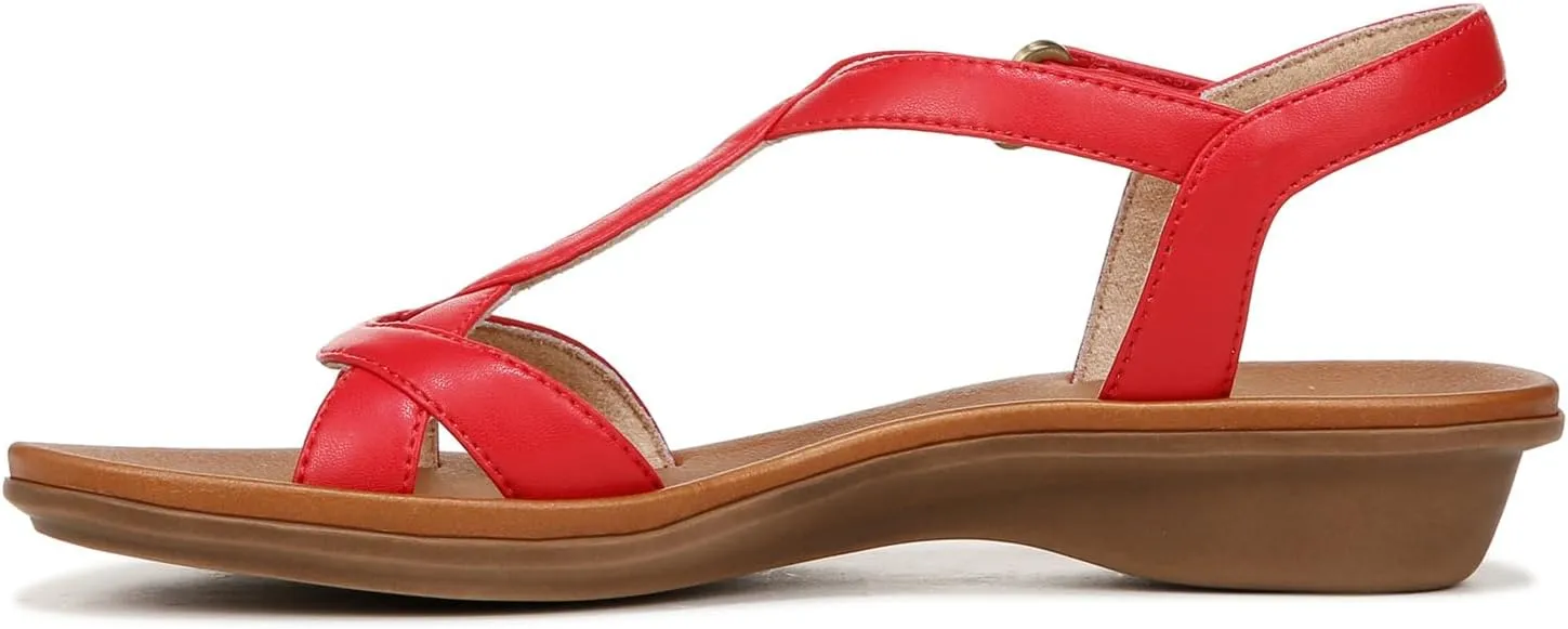 Naturalizer Women's Solo Ankle Strap Casual Sandal Flat