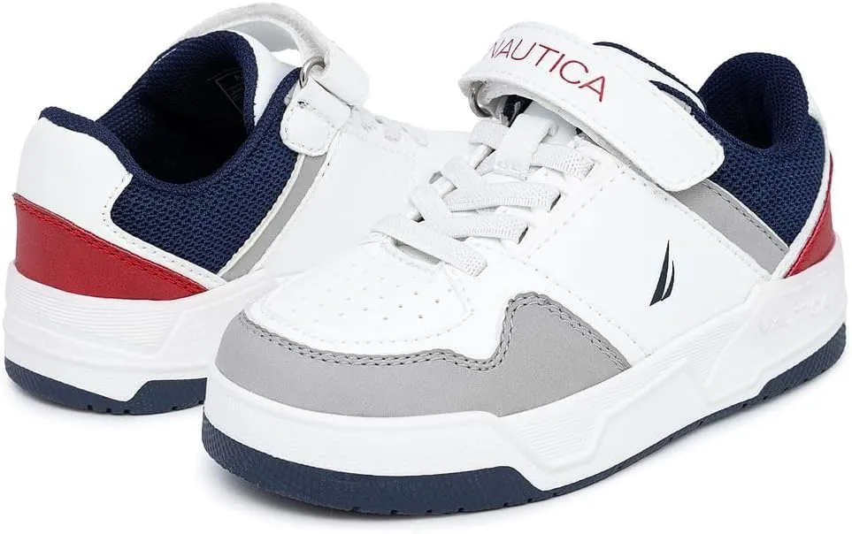 Nautica Kids Adjustable Strap Shoes | Comfortable Casual Sneakers for Boys and Girls, Toddlers & Little Kids