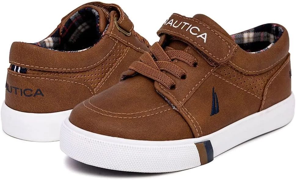 Nautica Kids Adjustable Strap Shoes | Comfortable Casual Sneakers for Boys and Girls, Toddlers & Little Kids