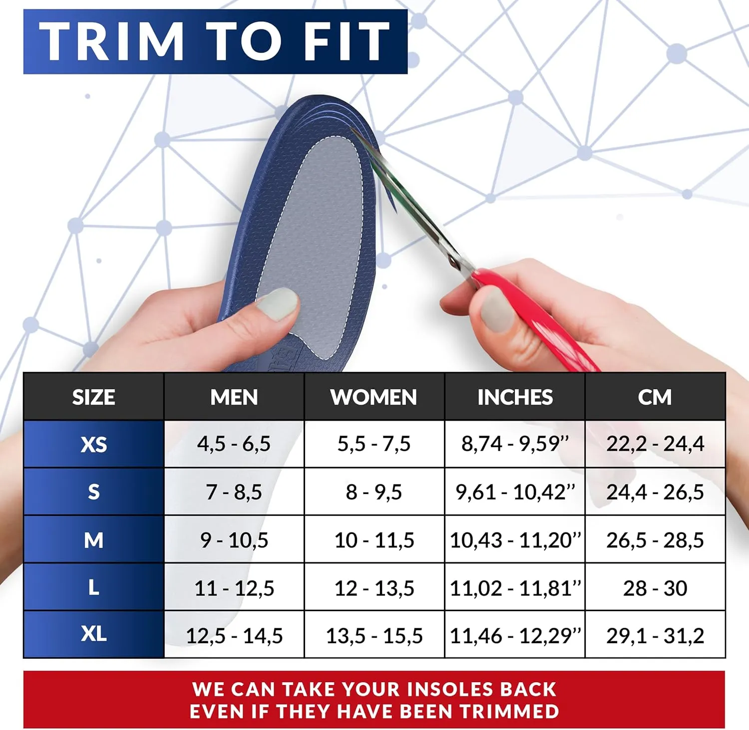 [New 2025] Orthotic Work Insoles - Work Boot Inserts for Standing All Day - Anti Fatigue Medium Arch Support Shoe Insoles Men Women Insert for Plantar Fasciitis - Flat Feet Leg Feet Pain Relief