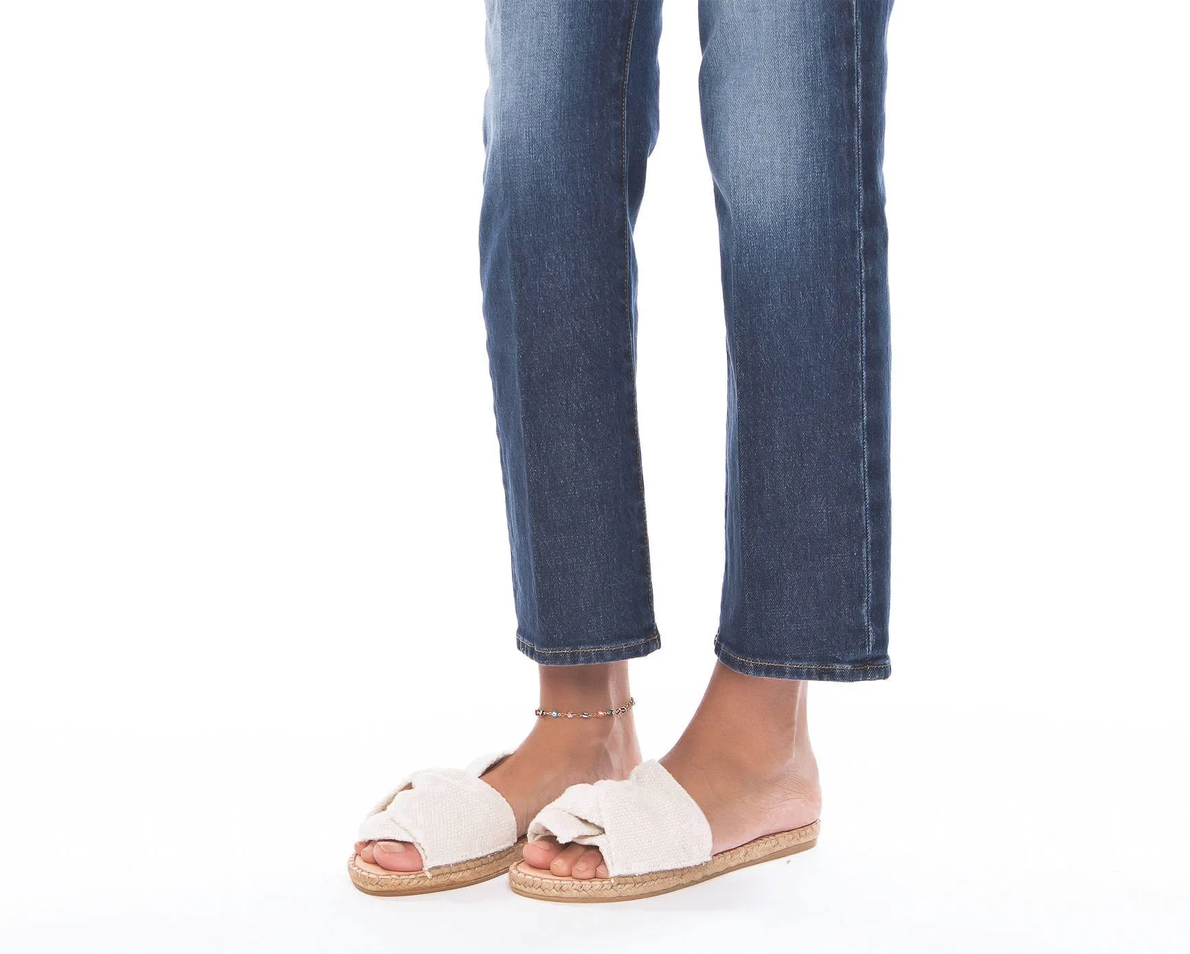 New-year sale Cream Fast response time - Flat Yucatan Sandals - Knot with