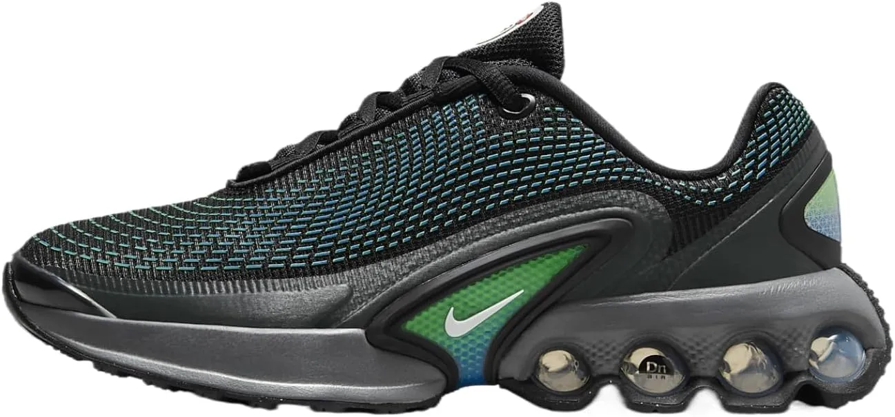 Nike Air Max Dn Big Kids' Shoes (FB8987-010, Black/Hyper Cobalt/Rage) Size 5.5