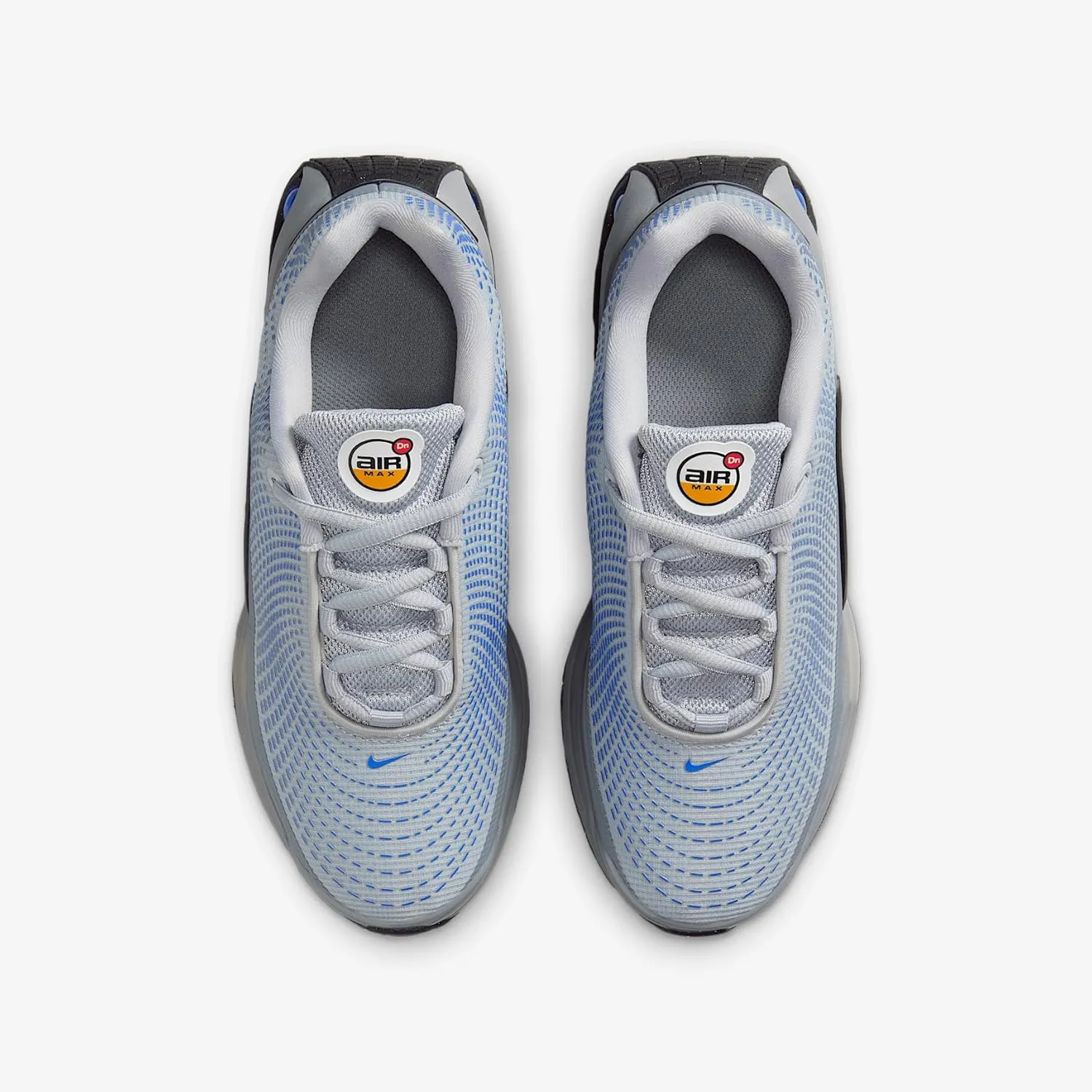 Nike Air Max Dn Big Kids' Shoes (FB8987-013, Wolf Grey/Hyper Royal/Metallic Silver/Bright Ceramic)