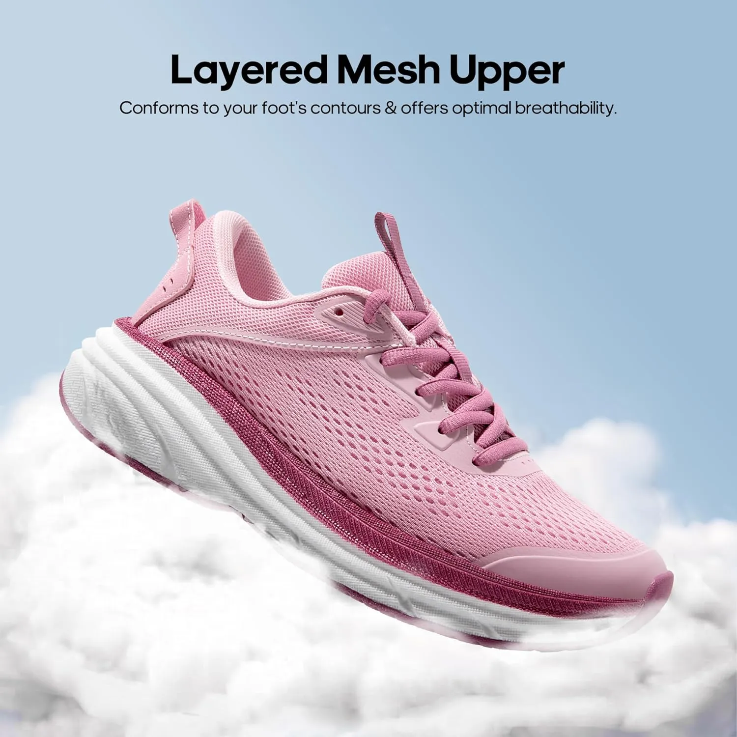 NORTIV 8 Women's Running Walking Tennis Shoes FlexLife Comfortable Cushioning Non-Slip Breathable Athletic Gym Workout Cross Trainer Jogging Sneakers
