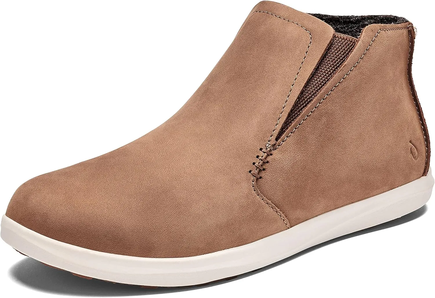 OLUKAI Hawai'iloa Manu Hope Women's Booties, Soft & Comfortable Waterproof Full-Grain Leather, Elastic Gore Panels for Customized Fit & Wet Grip Rubber Soles