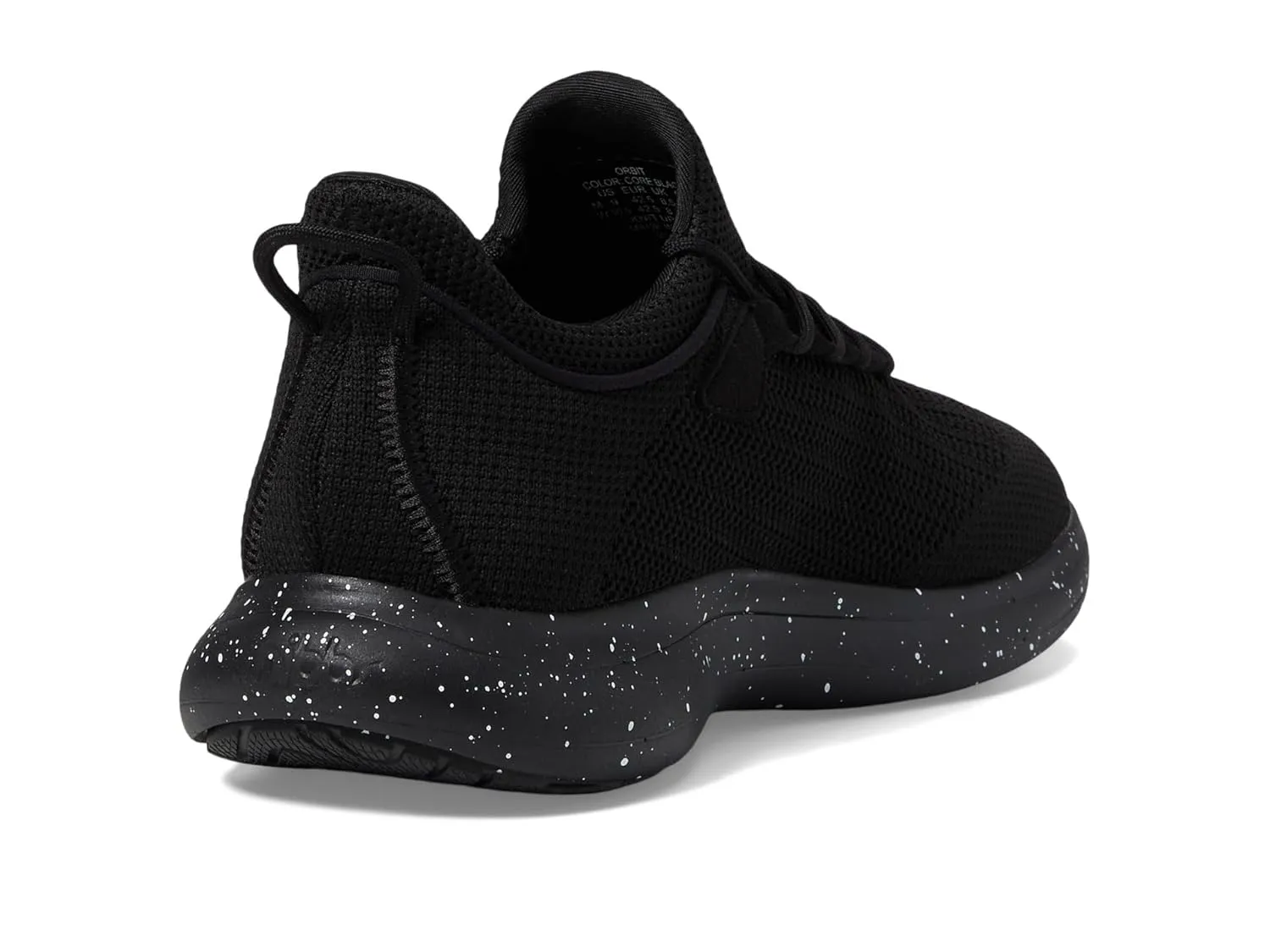 Orbit Work Unisex Sneakers – Stratus EVA Midsole – Foam Insole – Polyester Lining – Pull Tab Black Speckle Men's 7.5, Women's 9 Medium