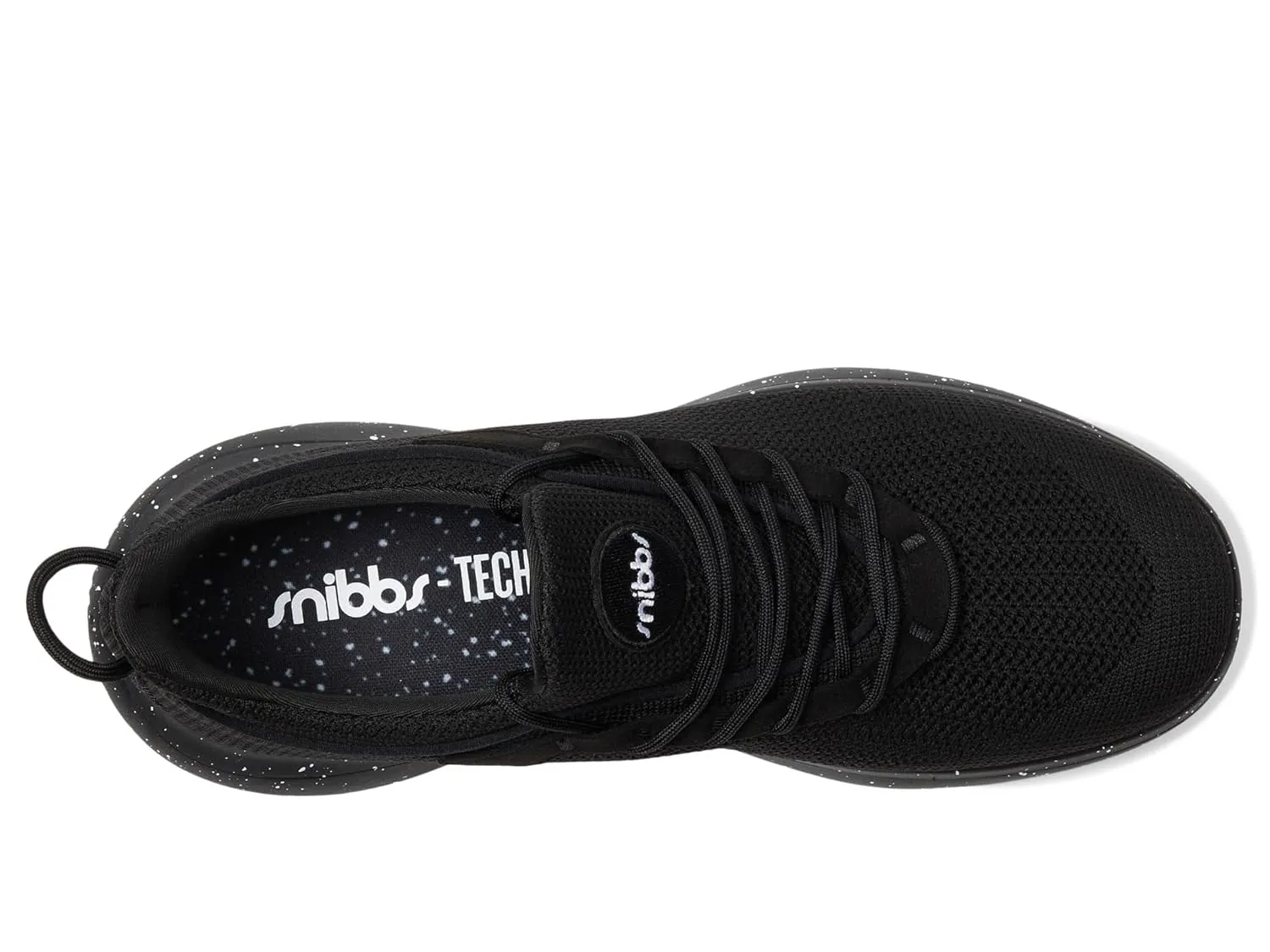 Orbit Work Unisex Sneakers – Stratus EVA Midsole – Foam Insole – Polyester Lining – Pull Tab Black Speckle Men's 7.5, Women's 9 Medium