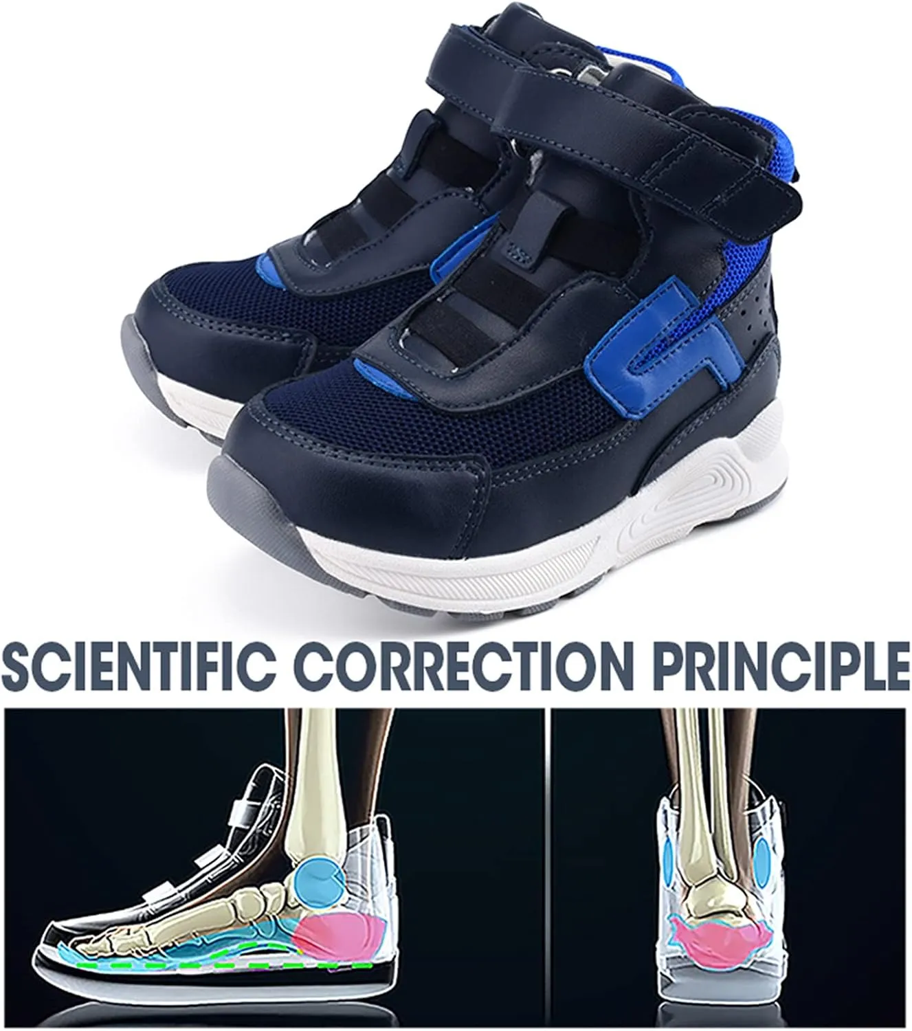 Orthopedic Shoes for Toddlers and Kids,Arch and Ankle Support Sneakers for Girls & Boys' Flat Feet and Foot Varus/Valgus