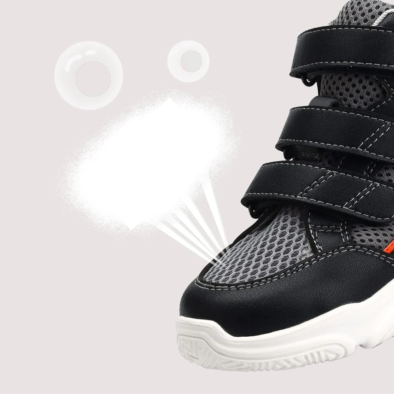 Orthopedic Sneakers for Kids and Toddlers,Breathable with Large Mesh,Light-Weight Shoes with Arch and Ankle Support