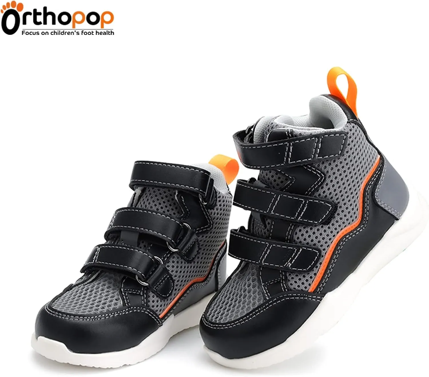 Orthopedic Sneakers for Kids and Toddlers,Breathable with Large Mesh,Light-Weight Shoes with Arch and Ankle Support