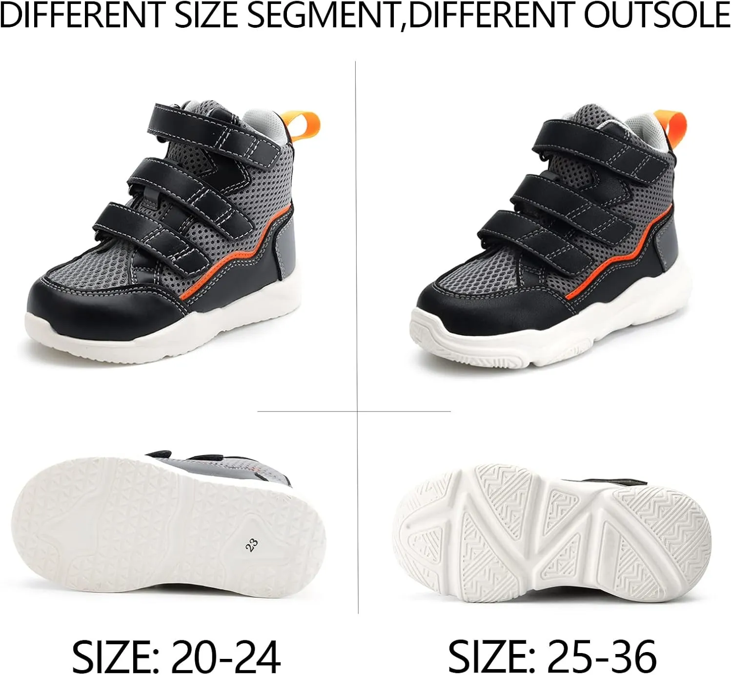 Orthopedic Sneakers for Kids and Toddlers,Breathable with Large Mesh,Light-Weight Shoes with Arch and Ankle Support