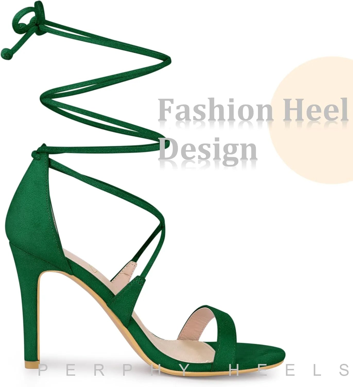 Perphy Strappy Stiletto High Heels Lace Up Sandals for Women