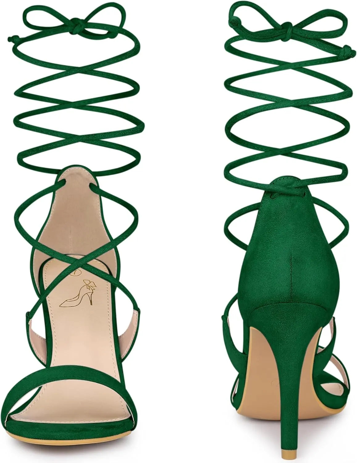 Perphy Strappy Stiletto High Heels Lace Up Sandals for Women